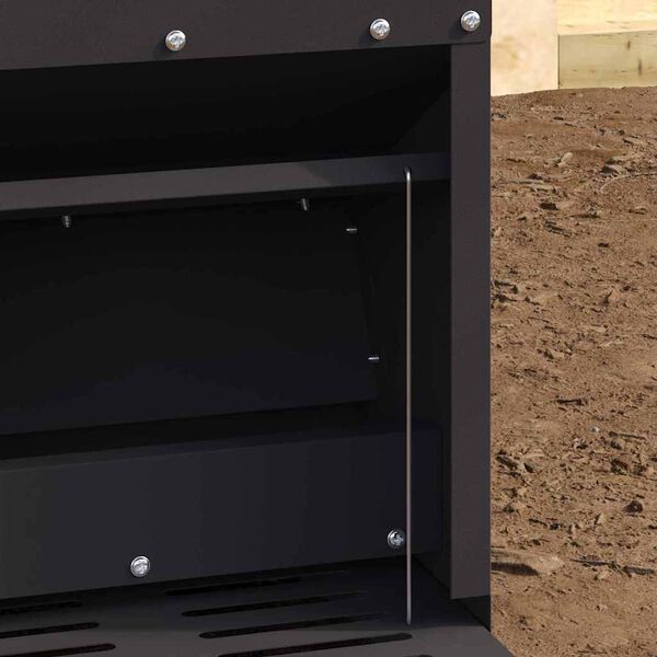 vidaXL Vi&scaron;tų treadle &scaron;ėrykla Juoda 25 x 42 x 40 cm