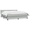 vidaXL Box Spring Lova su čiužiniu &Scaron;viesiai pilka 200x210 cm Velvet