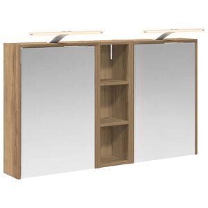 vidaXL Vonios spintos komplektas 3 pcs 106 x 16 x 62,5 cm