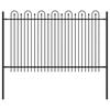 vidaXL Dygliuota arkinė tvora DRONTEN 200 x 166 cm Juoda