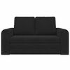 vidaXL Sofa lova 60cm Juoda Aksomas