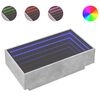vidaXL Kavos staliukas su LED, betono, 90x50x30cm, apdirbta mediena