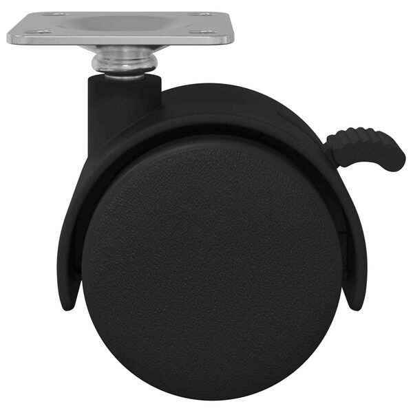 vidaXL Ratukas 12 pcs Juoda 39,5 x 39,5 x 37,8 mm