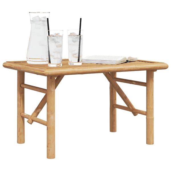 vidaXL Kavos staliukas Ruda 70 x 40 x 36 cm bambukas