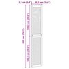 vidaXL Spintelės durys su durimis Natūrali 201 x 2,1 x 39,5 cm