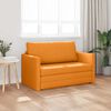 vidaXL Sofa lova 110cm Tamsiai geltona audinys