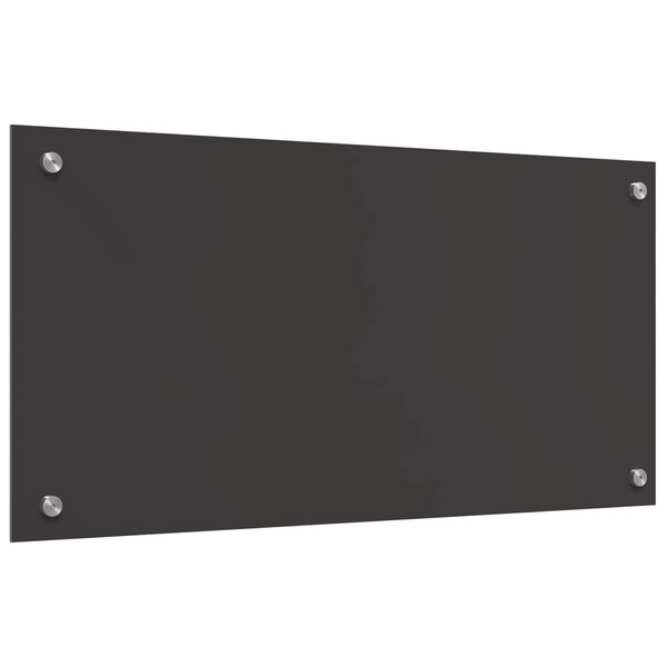 vidaXL Virtuvės užpakalinė plok&scaron;tė Tamsiai pilka 80 x 40 x 0,6 cm