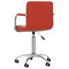 vidaXL Pasukamos valgomojo kėdės, 4vnt., vyno raudonos, dirbtinė oda