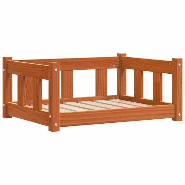 vidaXL Šuo Lova Vaško ruda 65,5 x 50,5 x 28 cm Kietos pušies mediena