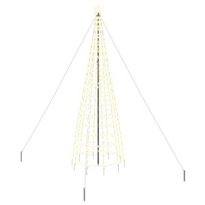 vidaXL LED Kalėdų medis EKENAS 400 cm 800 LED &Scaron;ilta balta Plienas