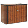 vidaXL Sodo saugojimo dėžė Ruda 151,5 x 82 x 110,5 cm Plienas