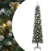 vidaXL Dirbtinė Kalėdų eglutė Žalia 240 cm PVC, plastikas ir plienas