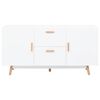 vidaXL &Scaron;oninė spintelė, balta, 140x40x70 cm, MDF