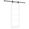 vidaXL Slankios durys ORKDAL Balta ir juoda 83 x 211 cm