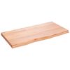 vidaXL Vonios stalvir&scaron;is, &scaron;viesiai rudas, 80x40x(2-4) cm, mediena