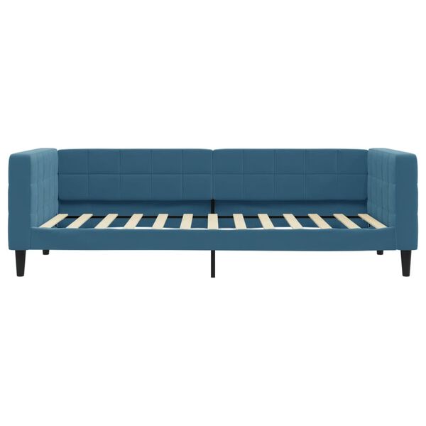vidaXL Sofa, mėlynos spalvos, 100x200cm, aksomas