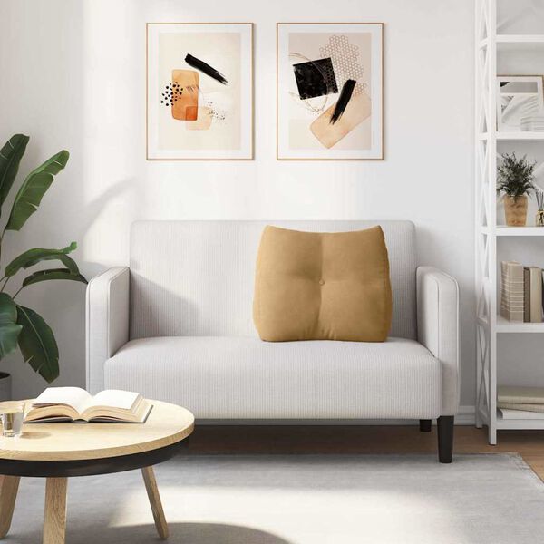 vidaXL Apsaugos Pagalvė Ruda 60 x 24 x 50 cm Aksomas