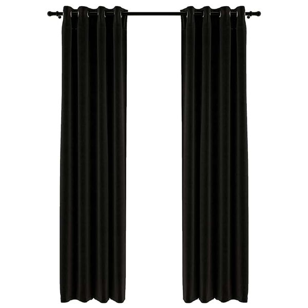 vidaXL Naktinės užuolaidos, 2vnt., antracito spalvos, 140x225cm