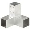 vidaXL Stulpo sujungimas, 71x71mm, galvanizuotas metalas, Y formos