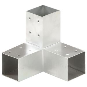 vidaXL Stulpo sujungimas, 71x71mm, galvanizuotas metalas, Y formos