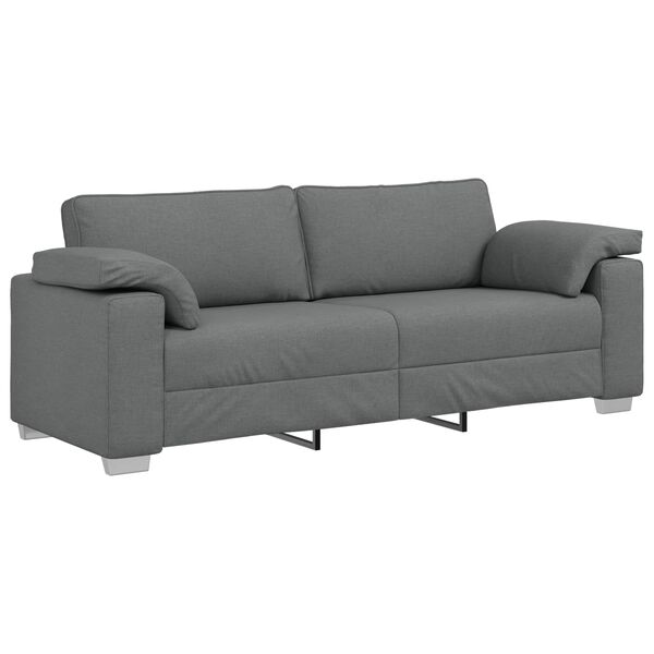 vidaXL Sofa 178cm Tamsiai pilka audinys