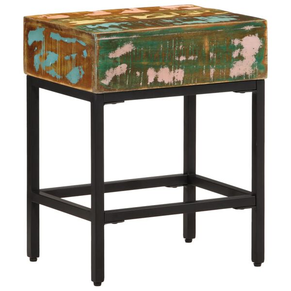 vidaXL Šoninis staliukas, 40x30x51cm, perdirbtos medienos masyvas