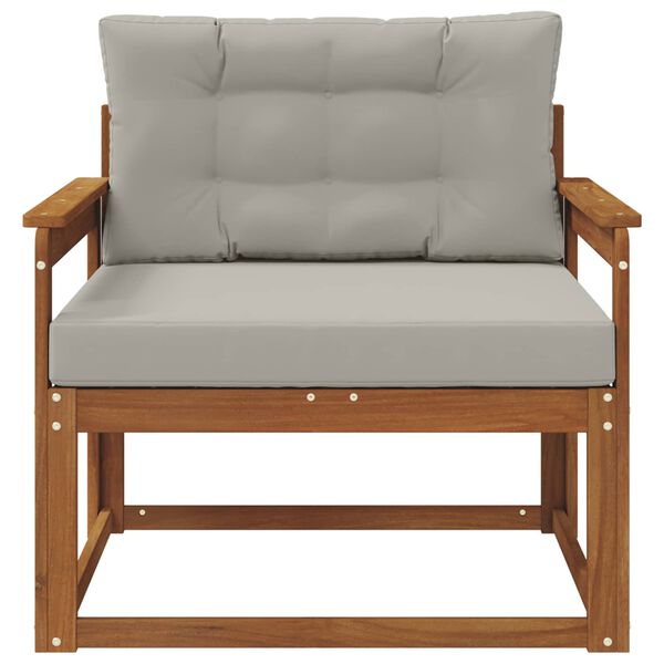 vidaXL Lauko Vidurinis Sofa Kietos akacijos mediena Natūrali