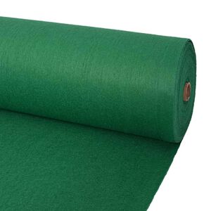 vidaXL Kilimas Paprastas Žalia 1,2 x 12 m Poliesteris