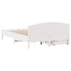 vidaXL Lovos rėmas be čiužinio, baltas, 120x200cm, pu&scaron;ies masyvas