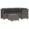 vidaXL 4 Vietų Sodo Sofa su Pagalvėlėmis Ratanų Imitacija PP