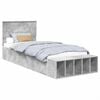 vidaXL Lovos rėmas Betono pilka 90 x 200 cm Apdirbta mediena
