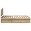 vidaXL Lovos rėmas Sonoma 160 x 200 cm Kietos pu&scaron;ies mediena