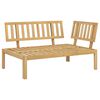vidaXL Kampinė sodo sofos dalis i&scaron; palečių, akacijos medienos masyvas