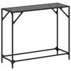 vidaXL Konsolinis staliukas su juodu stalvir&scaron;iu, 98x35x81cm, plienas