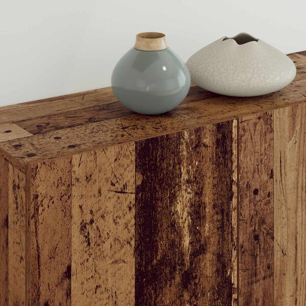 vidaXL Televizoriaus sieninis modulis 5 pcs Senovinis medis