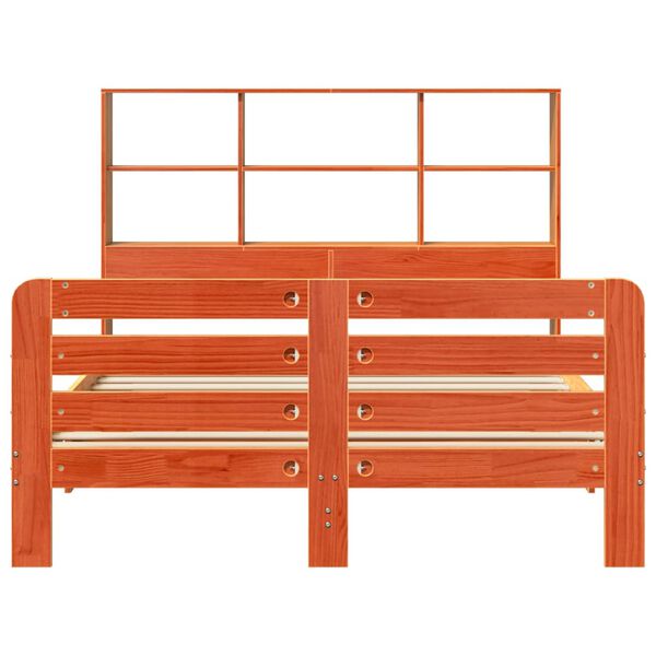 vidaXL Lovos rėmas be čiužinio, va&scaron;ko rudas, 160x200cm, pu&scaron;ies masyvas