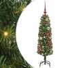 vidaXL Dirbtinė Kalėdų eglutė Žalia 120 cm PVC, plienas ir plastikas