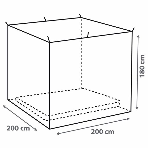 Bo-Camp tinklelis nuo uodų, kubo formos, dviems asmenims