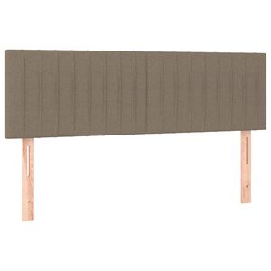 vidaXL Galvūgaliai, taupe spalvos, 144x5x78/88 cm, audinys