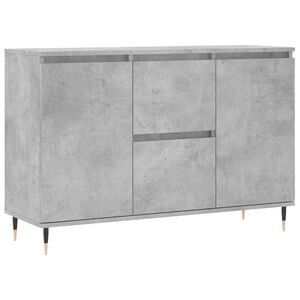 vidaXL &Scaron;oninė spintelė, betono pilka, 101,5x35x70cm, apdirbta mediena