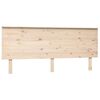 vidaXL Lovos galvūgalis, 184x6x82,5cm, pu&scaron;ies medienos masyvas