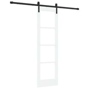 vidaXL Slankios durys ORKDAL Balta ir juoda 61 x 198,5 cm