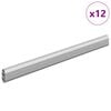 vidaXL Spintos strypas 12 vnt. Sidabro 316 x 15 x 29 mm