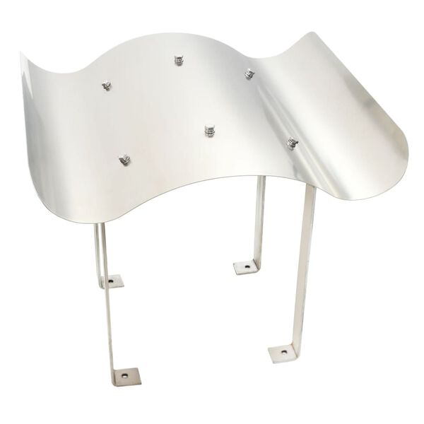 vidaXL Kamino stogelis, nerūdijantis plienas 70 x 100 x 38 cm