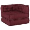 vidaXL Modulinė sofa 3 pcs Raudonmedis audinys