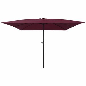 vidaXL Sodo skėtis Bordo raudona 295 x 295 x 245 cm
