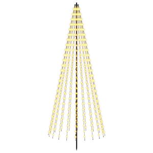 vidaXL LED Kalėdų medis 235 cm 500 LED &Scaron;ilta balta Geležis Juoda