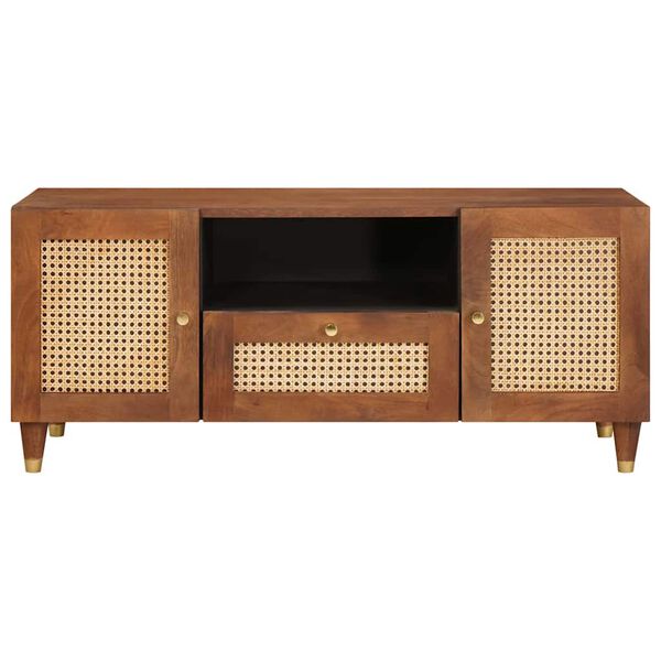 vidaXL Medijų saugojimo spintelės ir stelažai Ruda 105 x 33.5 x 46 cm