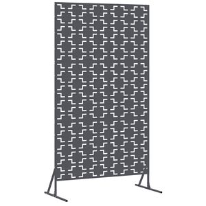vidaXL Privatumo žaliuzės 100 x 50 x 180 cm Plienas Antracito