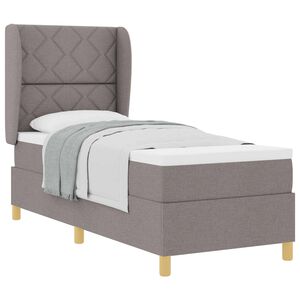vidaXL Kiemas lova su galvūgalio Taupe 200 x 80 cm audinys